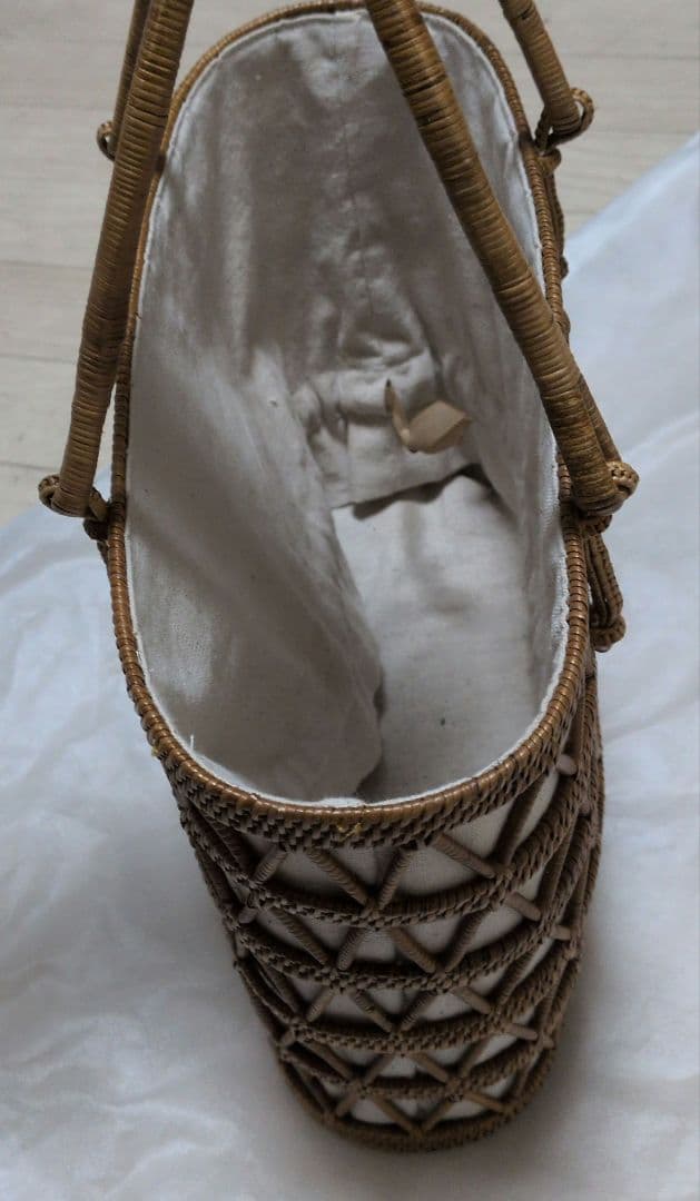 Demi-Luxe BEAMS アタ オープンワーク カゴバッグ