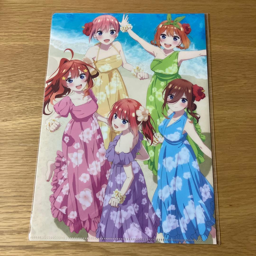 五等分の花嫁 一花 二乃 三玖 四葉 五月 クリアファイル 7枚 まとめ