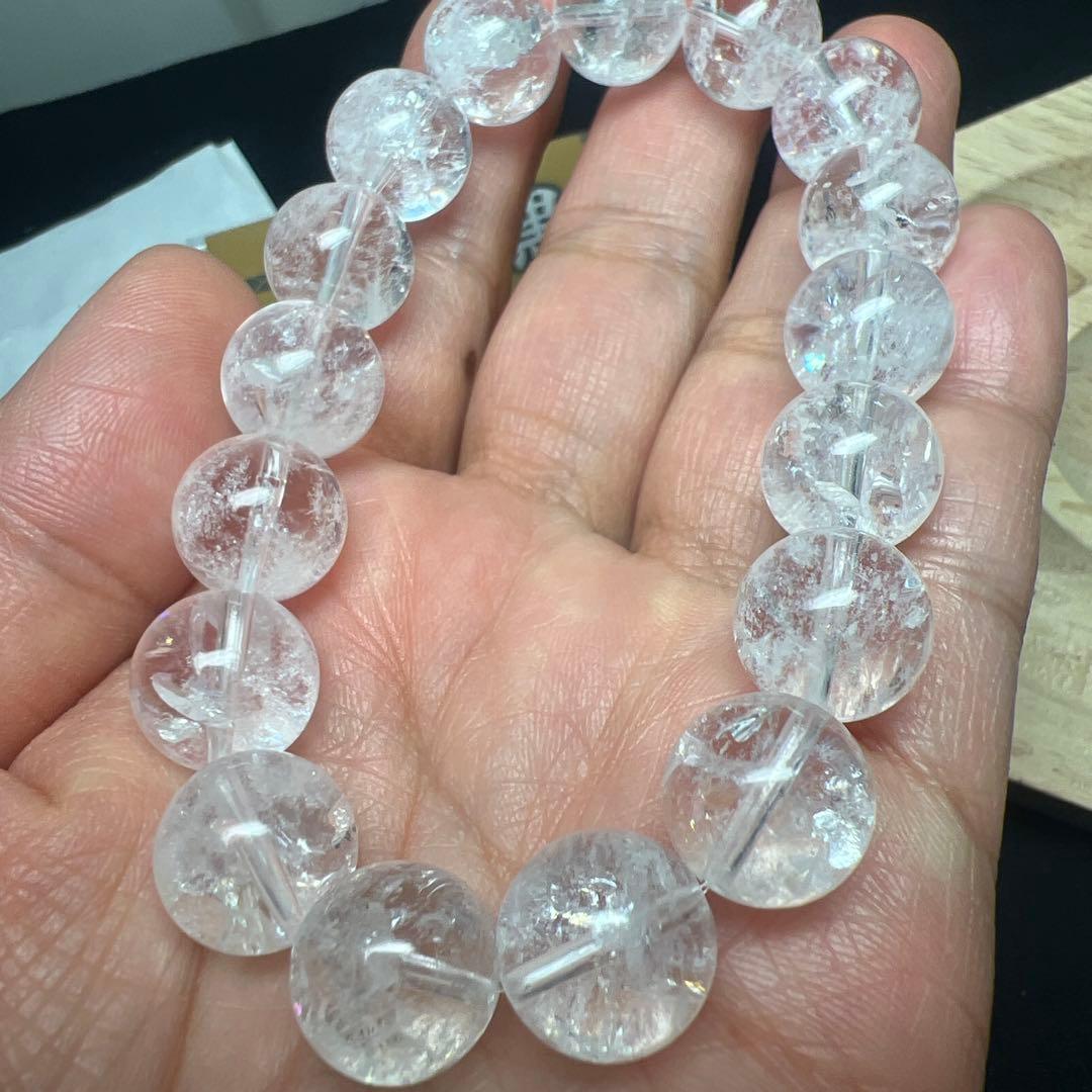 能力強化⭐︎魔除けu0026浄化 ヒマラヤアイリス水晶ブレス 伊奈波神社