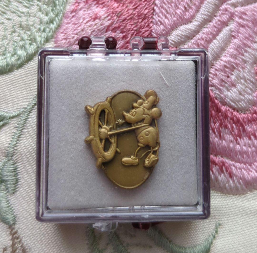 ディズニー 非売品 キャスト勤続1年アワードピン 専用ケース付き 未使用