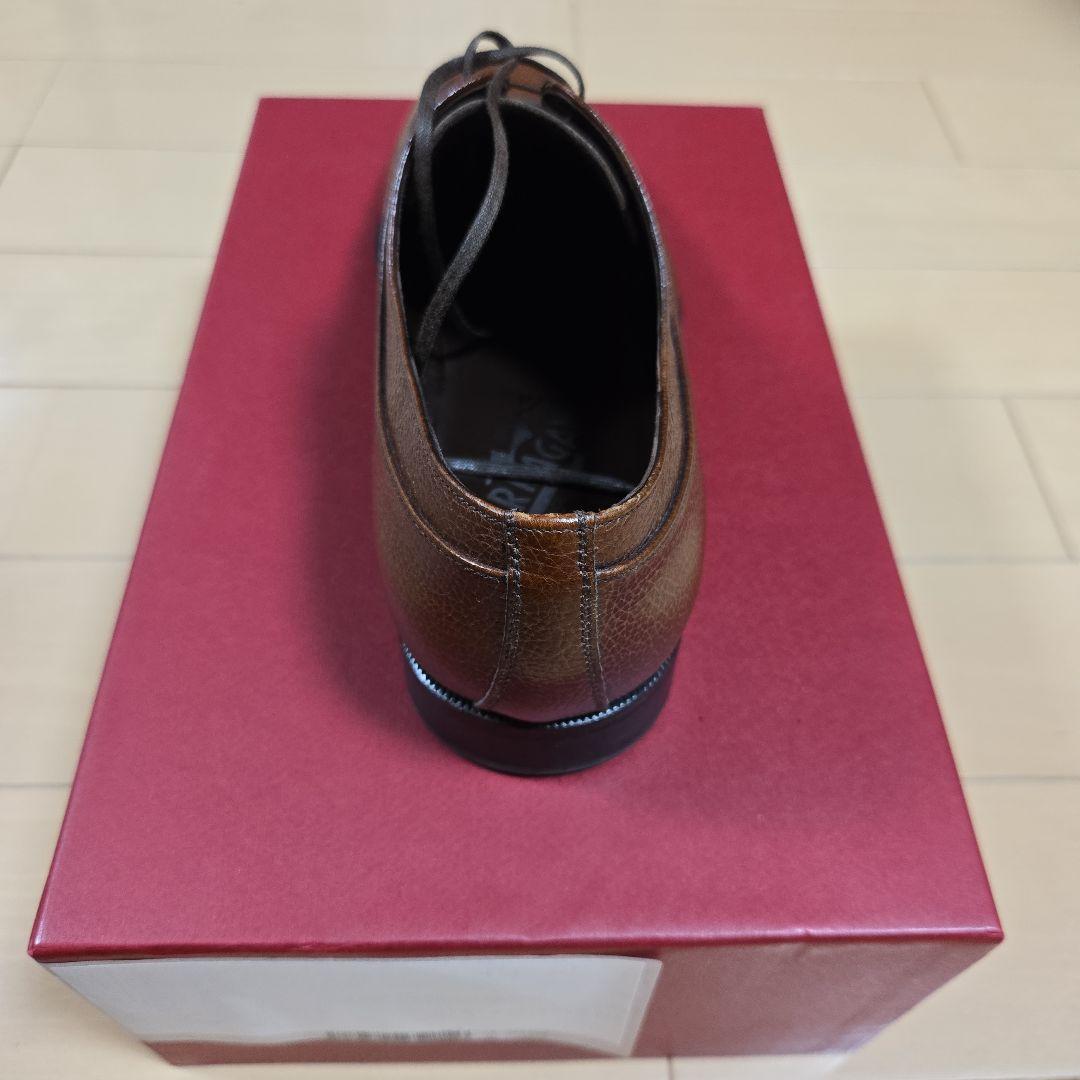 フェラガモ 7EE ブラウン レザーシューズ - メルカリ