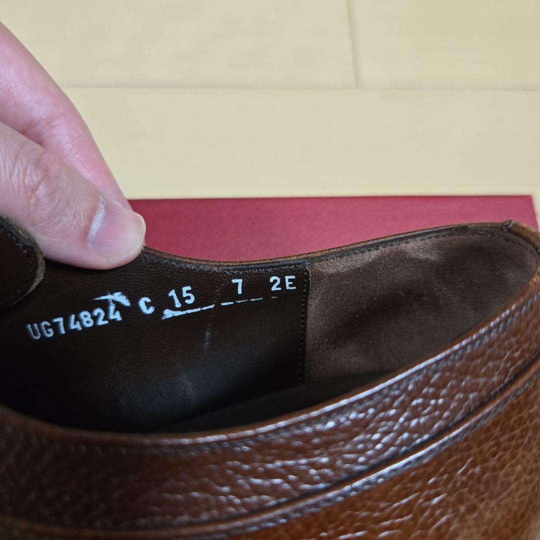 フェラガモ 7EE ブラウン レザーシューズ - メルカリ