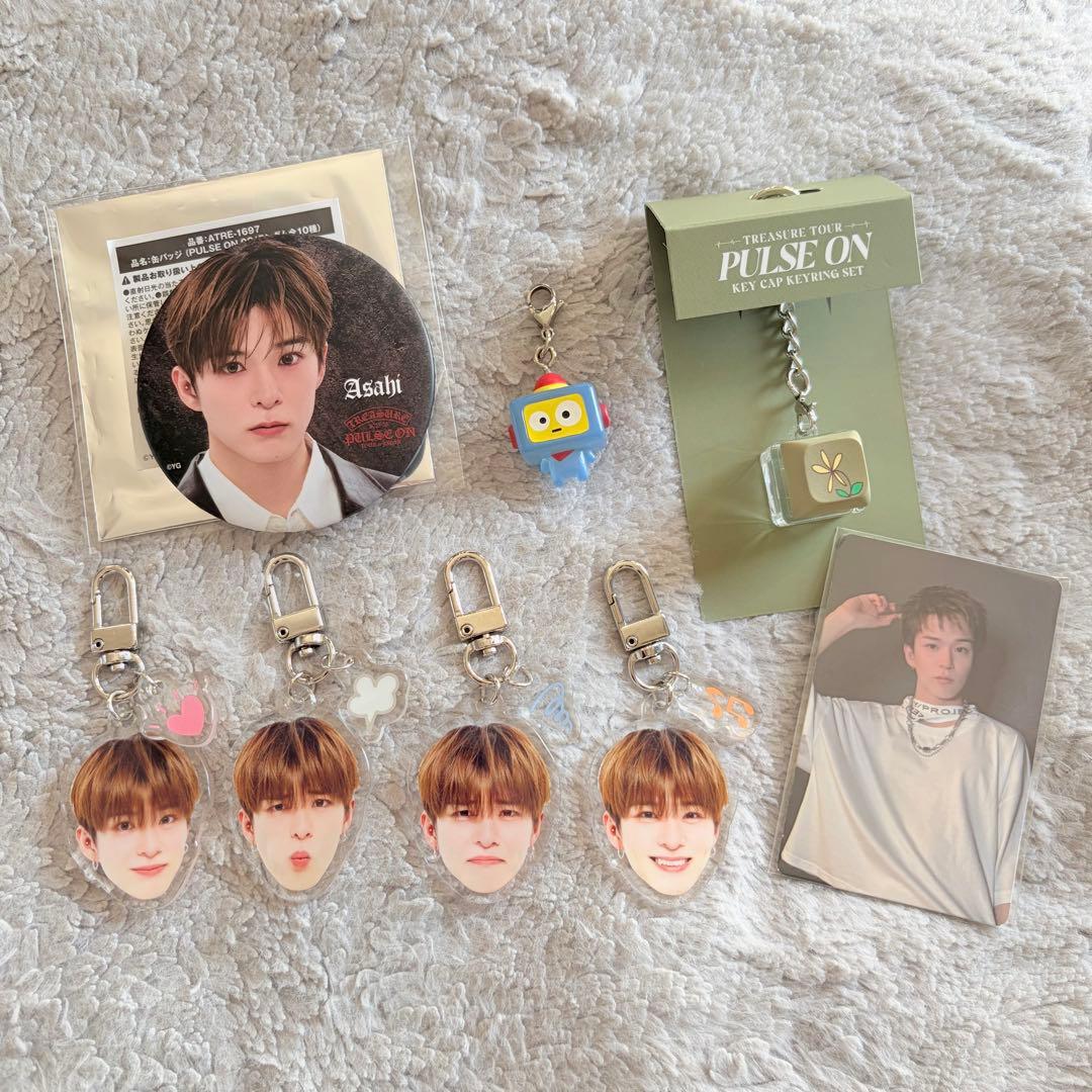 TREASURE アサヒ 喜怒哀楽 顔アクキー PLUSE ON ソウルコン TREASURE - TREASURE アサヒ 顔アクキー 喜怒哀楽の通販 by n