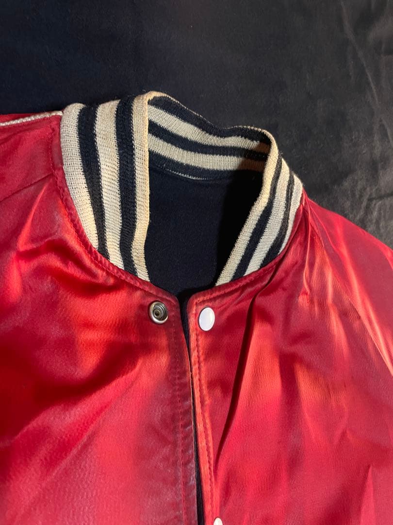 50´s リバーシブル ロングスタジャン ファラオ Aブラック×Bレッド