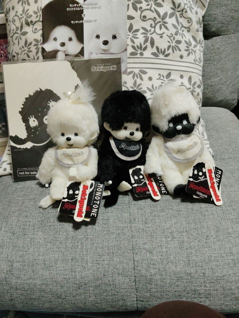 まとめ売り超レア！モノトーンモンチッチ♡白顔女子♡黒顔女子♡白顔