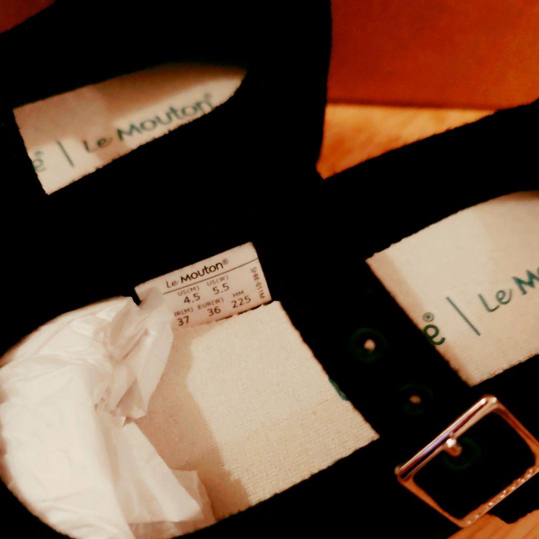 Le Mouton ルムトン スイート　black×black 22.5cm