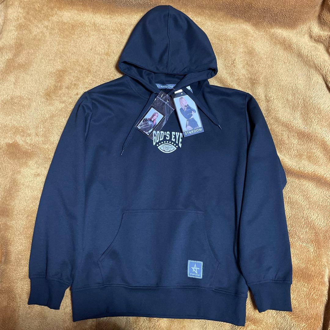 L スターダム 鹿島沙希 複製サイン入ステッカー ゴッズアイ パーカ、他