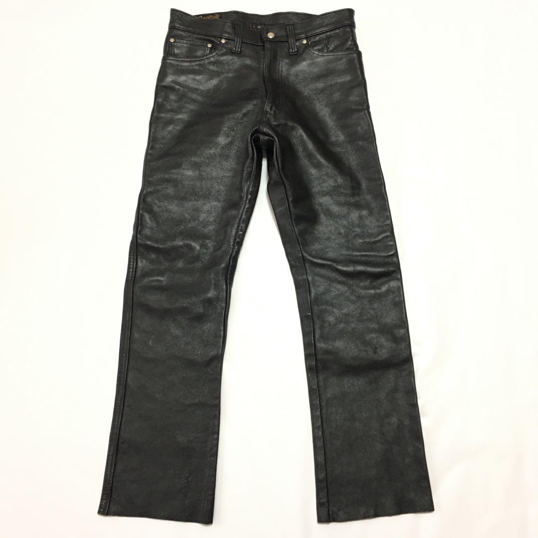 極上BUCOブコ別注リアルマッコイズ32ホースハイドレザーパンツ馬革