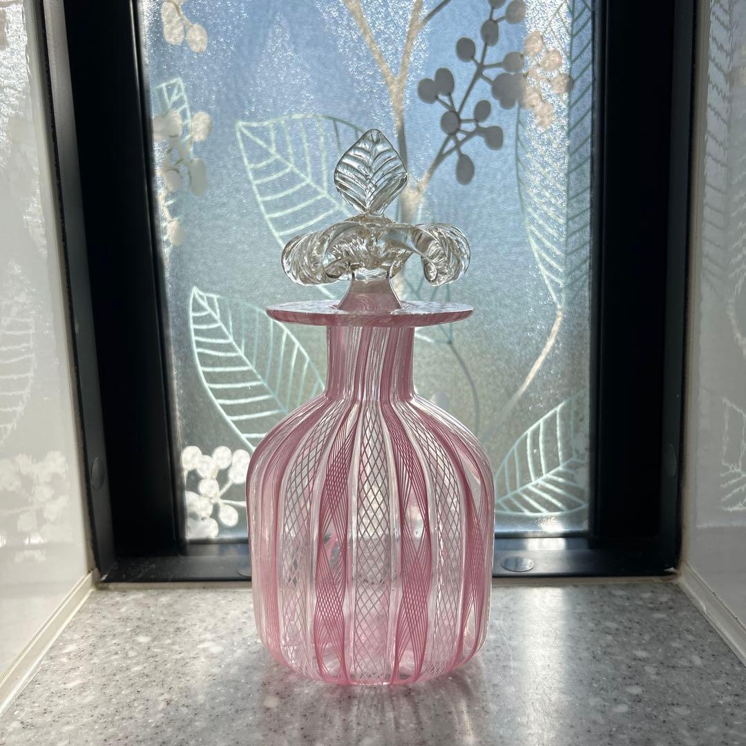 【ベネチアングラス】ムラーノ　レース柄　置物 ベネチアングラス】ムラーノ レース柄 置物 ベネチアンガラス ムラーノ