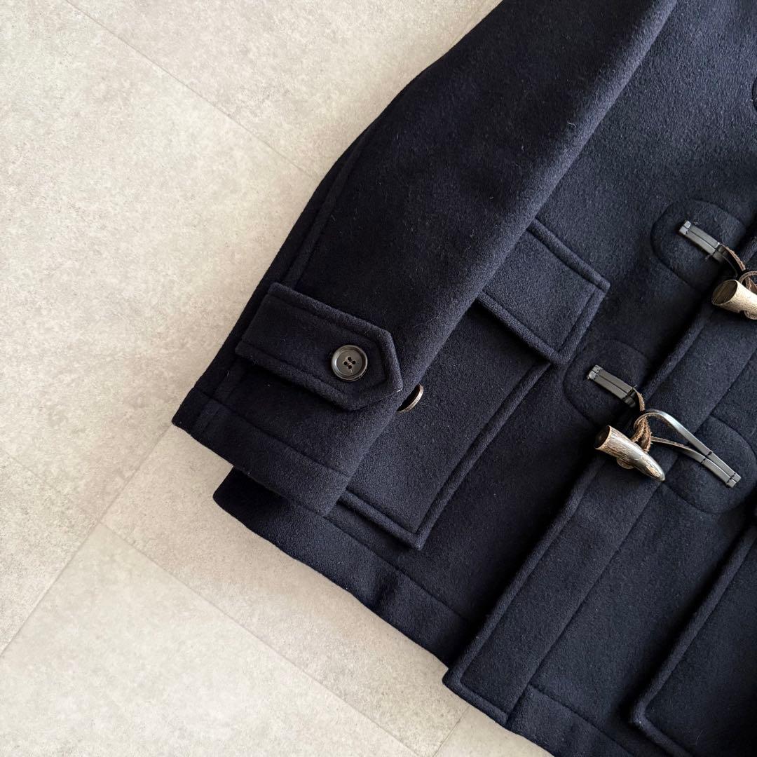 コムデギャルソンオム ダッフルコート チェック ウール AD2009 黒