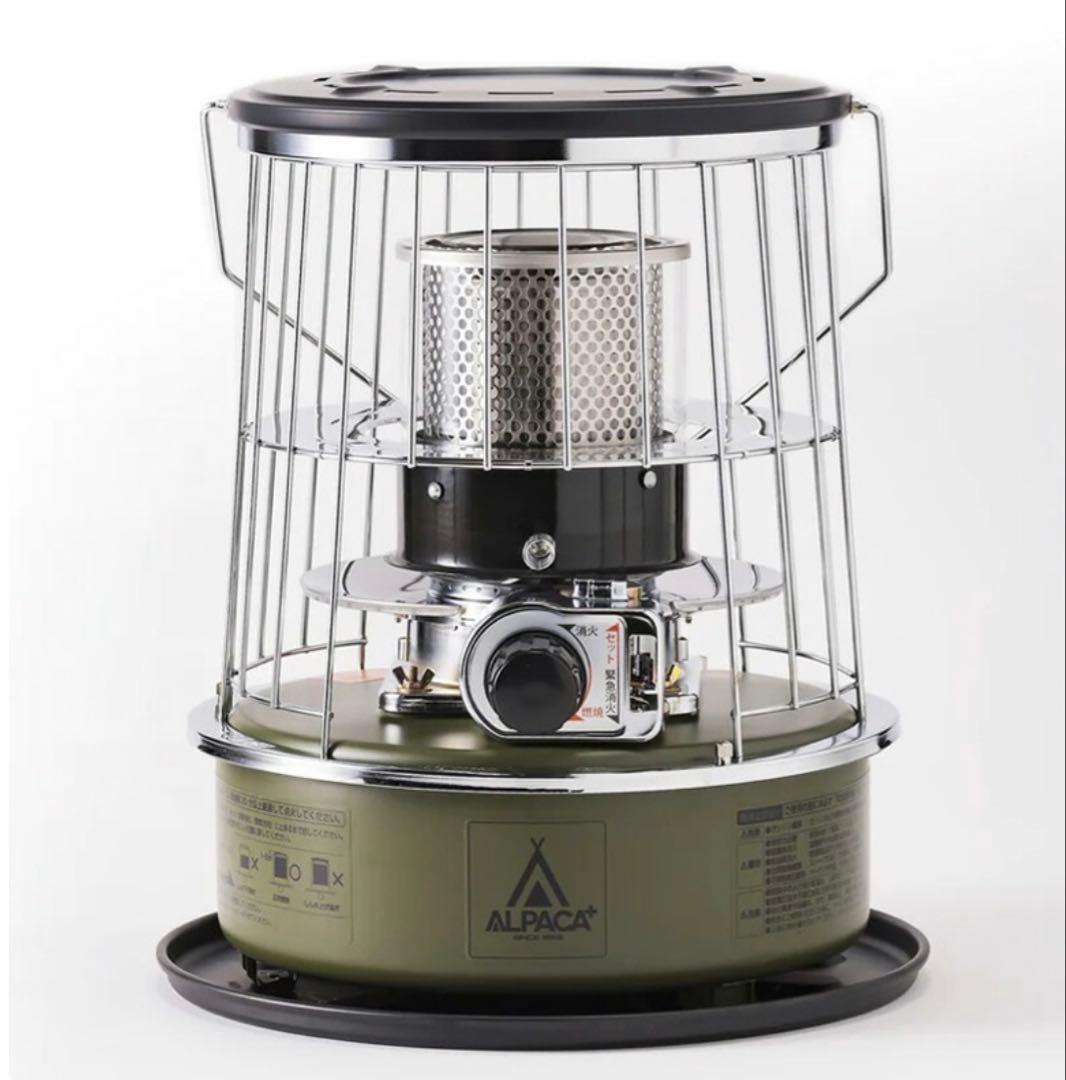 ALPACA ストーブ メッシュカバー付き オリーブグリーン【新品・未使用】 キャプテンスタッグ×コロナ 石油ストーブ SL-51CSA（ダークグリーン