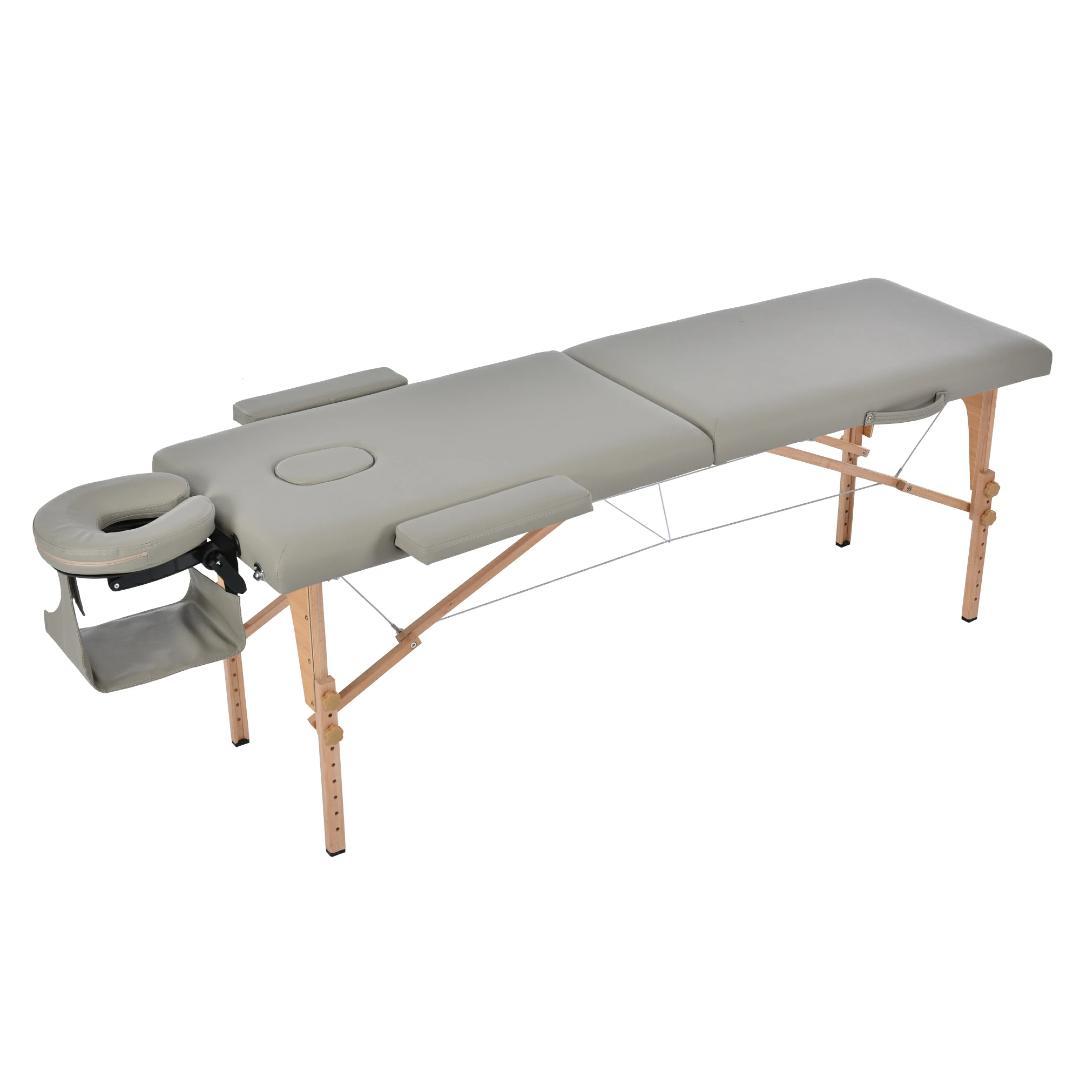 人気商品】 マッサージベッド 折りたたみ コンパクト 超軽量 GRAY