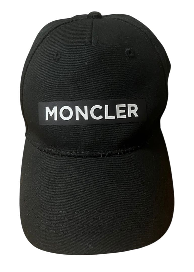 モンクレール キャップ MONCLER ブラック ベースボールキャップ 帽子
