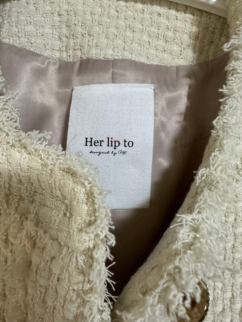 Her lip toハーリップトゥGrace Tweed Jacket Sサイズ - メルカリ