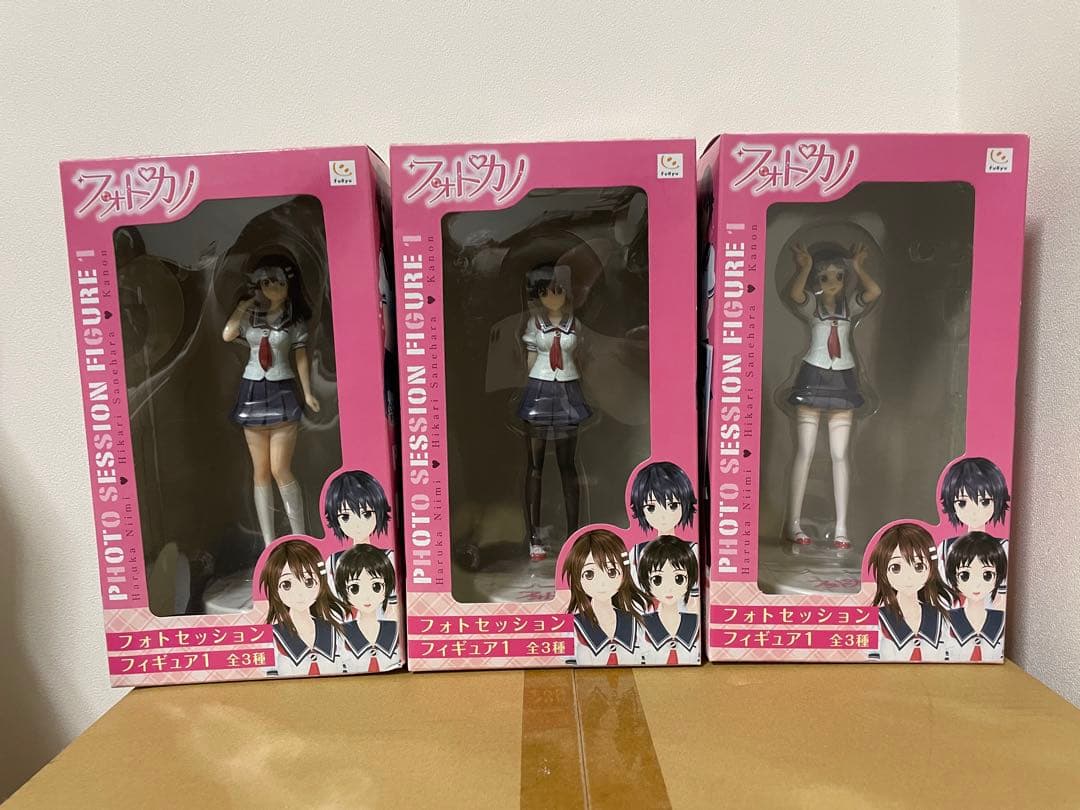 フォトカノ フォトセッション フィギュア1 全3種セット未開封品 レビュー フリュー フォトカノ フォトセッションフィギュア 3「間咲の