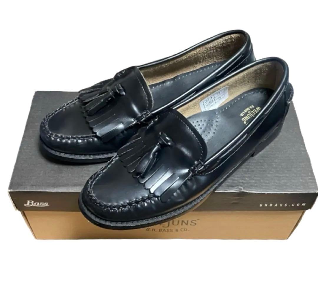 箱付 G.H.BASS WEEJUNS キルトタッセル ローファー ブラック 黒 - メルカリ