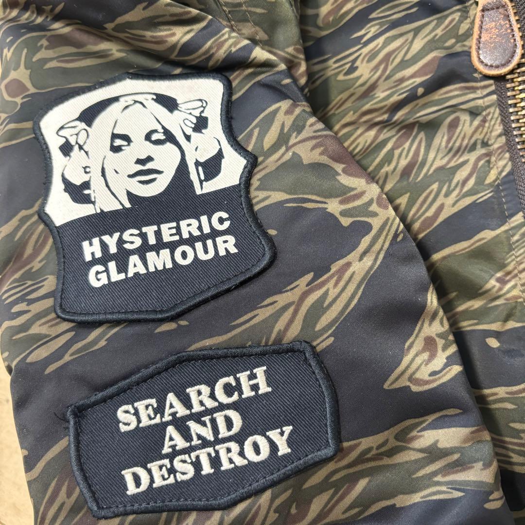 m*i様 ヒステリックグラマー N-3B カモフラ 迷彩柄 プリマロフト 中綿