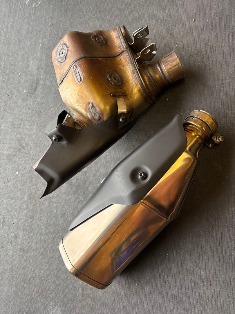 ステンレス製マフラー シルバー ブラック ライブディオZX ライブディオSR AF34 AF35 ステンレス マフラー オール