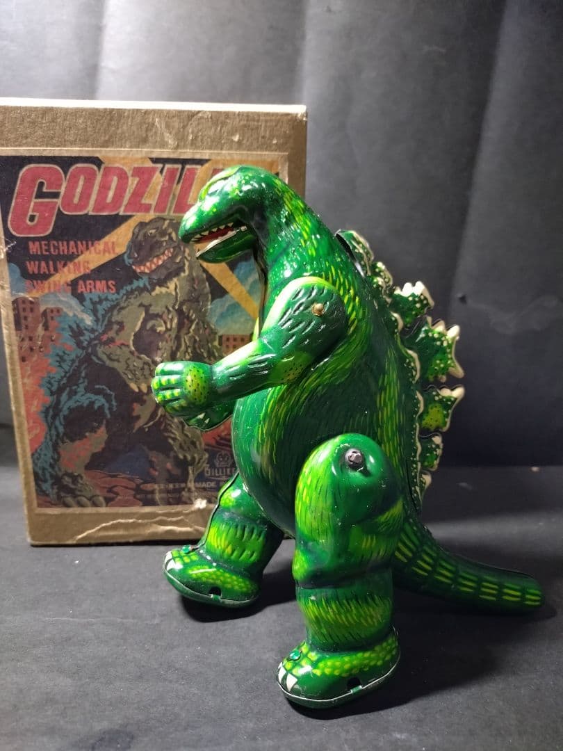 ビリケン製ブリキのゴジラ - メルカリ