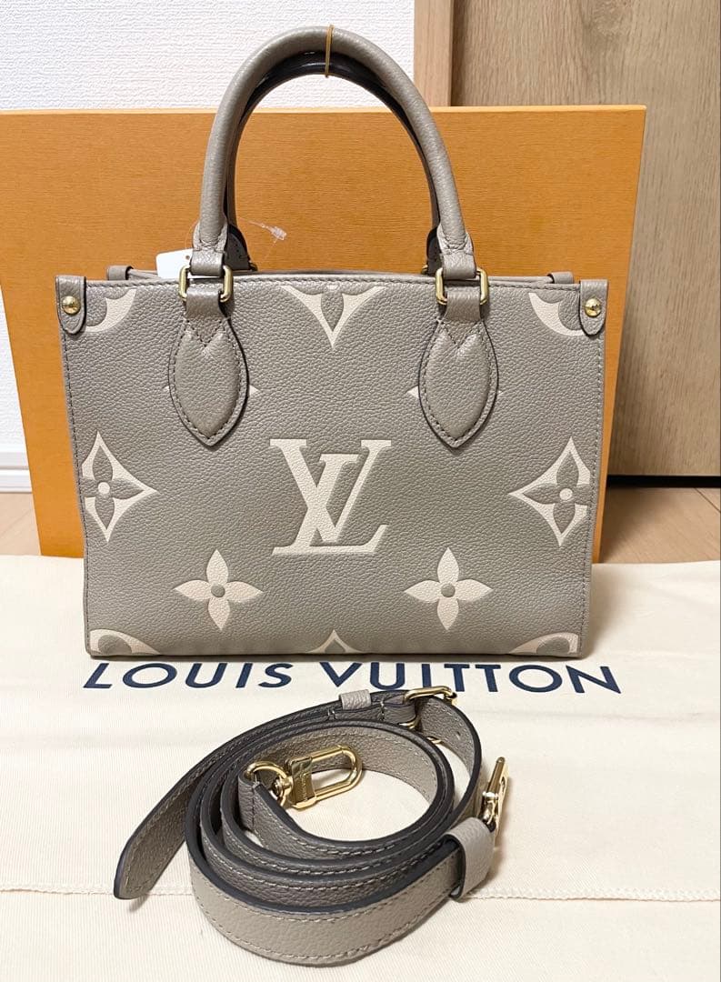 RFID 正規品 ルイヴィトン オンザゴーPM アンプラント バイカラー