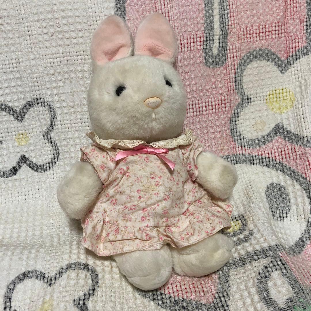 昭和レトロ ヴィンテージ ファースト社 うさぎ ぬいぐるみ 中古品