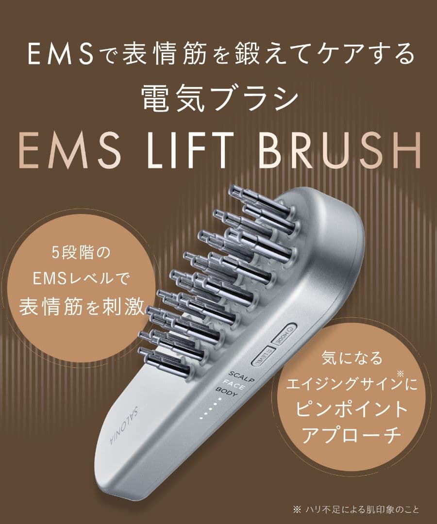★新品未使用★SALONIA《サロニアEMSリフトブラシ》デンキブラシ
