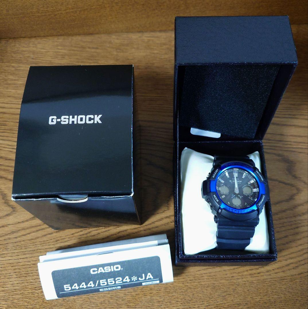 時計 G-SHOCK GAW-100B G-Shock GAW-100B & GAS-100B Black-Blue and White-Black - G-Central