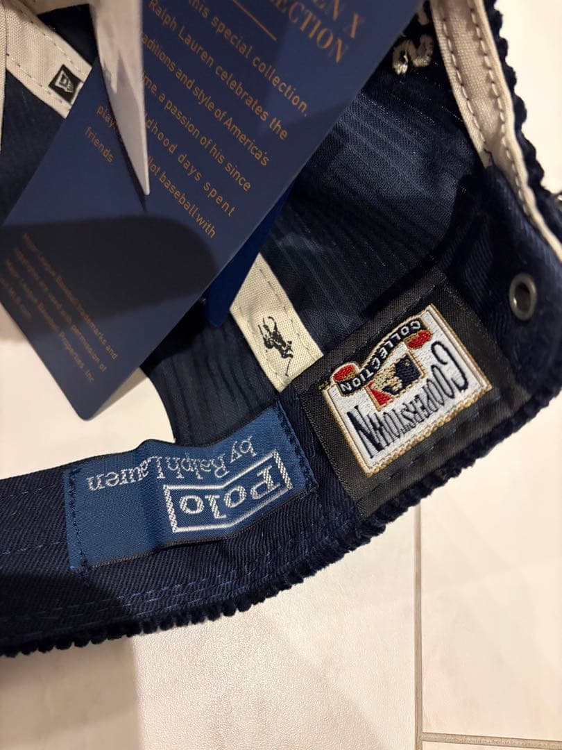 ラルフローレン×Yankees コーデュロイキャップ ネイビー（新品未使用