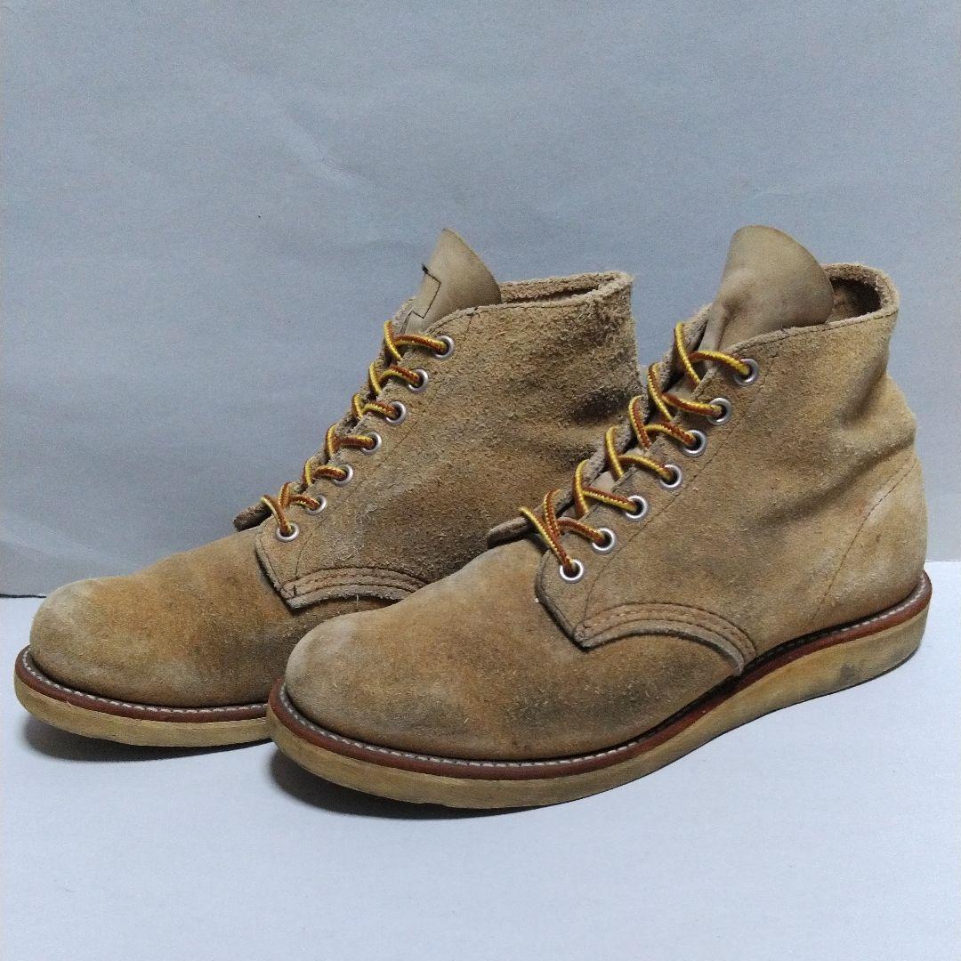 RED WINGレッドウィング刺繍羽タグUSA製プレーントゥ8167中古7.5E