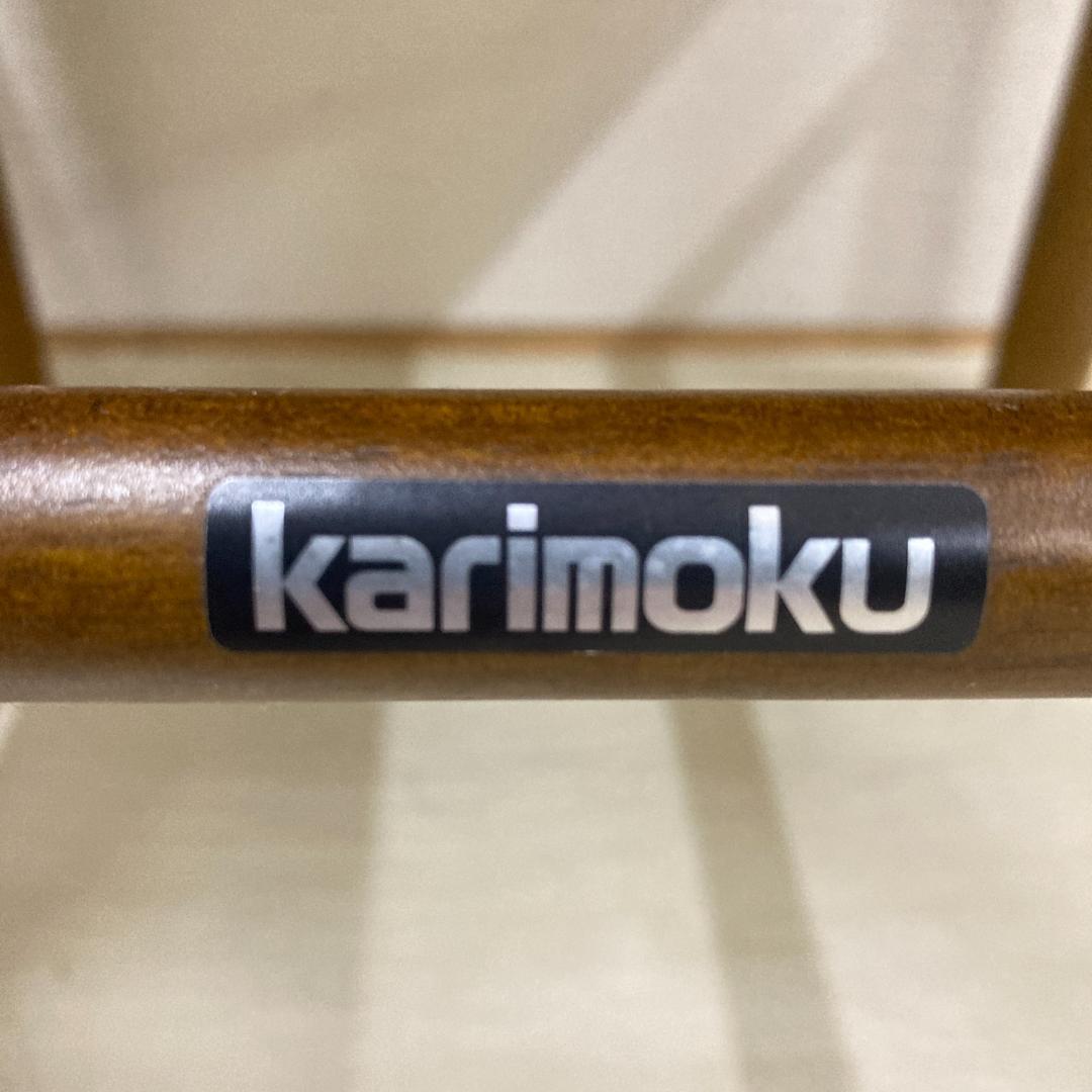 カリモク】コロニアル ダイニングチェア 椅子 馬車刻印 2脚セット