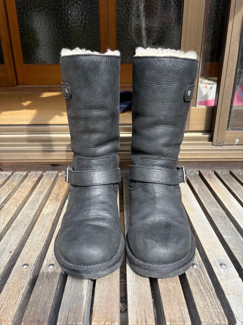 UGG アグ KENSINGTON 23cm エンジニアブーツ ブラック 良品 UGG