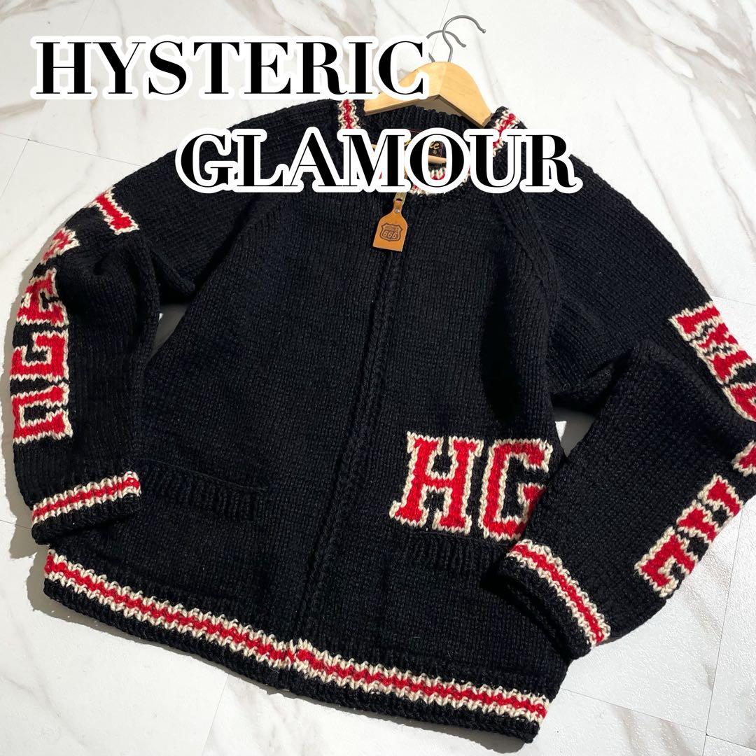 ヒステリックグラマー コラボ カウチンセーター ブラック カナディアン