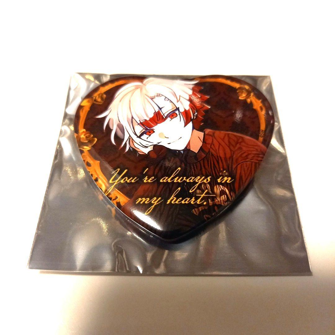 悪魔執事と黒い猫こころあったかハート缶バッジあくねこアモン・リード