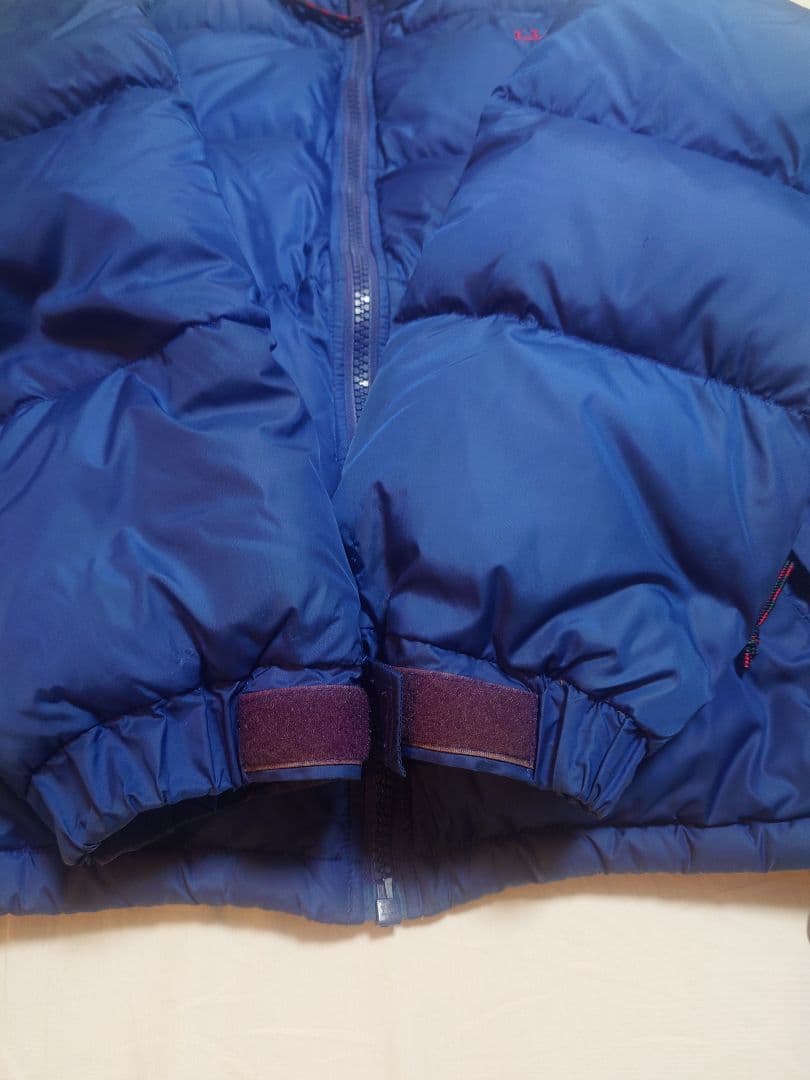 90s エルエルビーン LLBean 青 ダウンジャケット 刺繍ロゴ - メルカリ