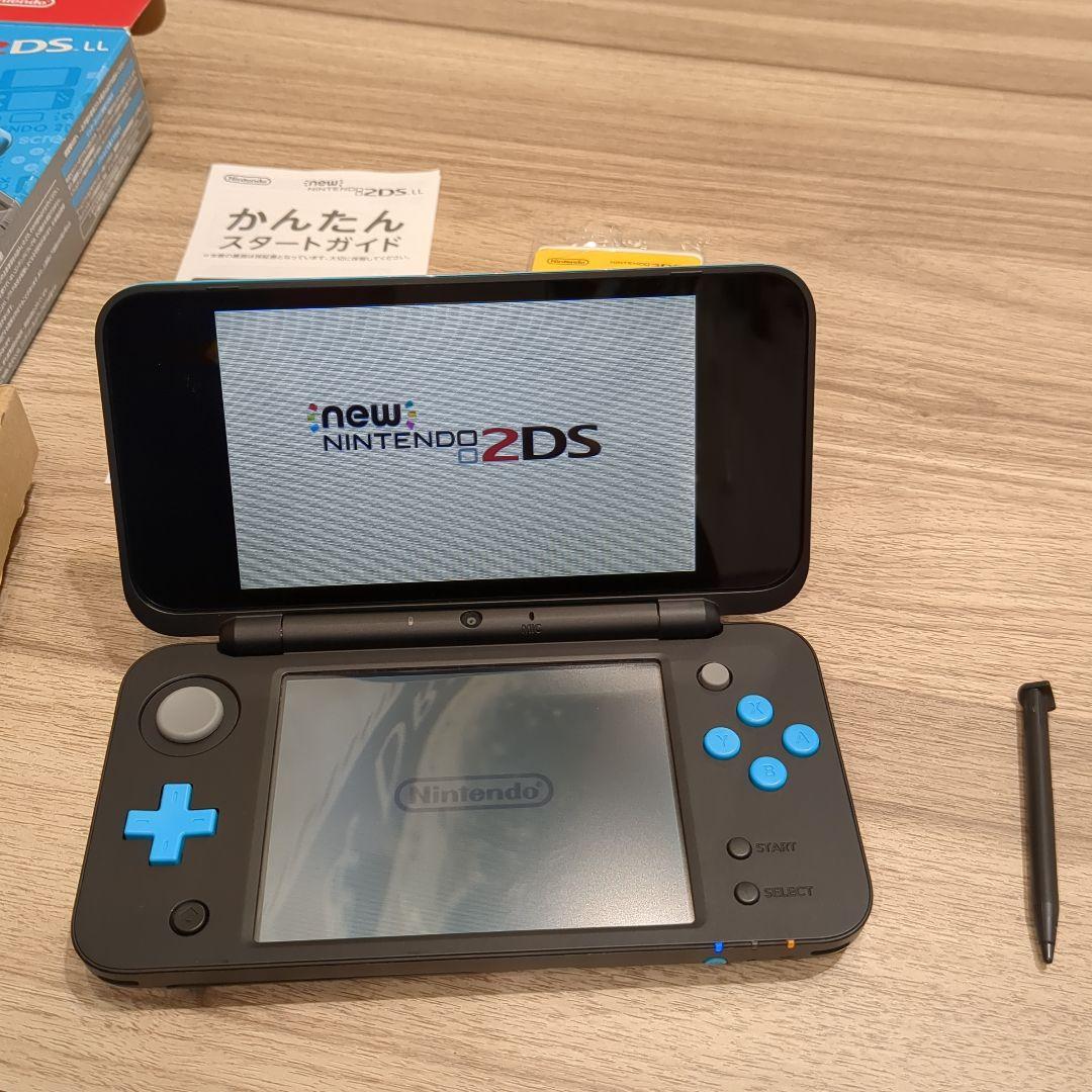 美品)Newニンテンドー 2DS LLブラック ×ターコイズ - メルカリ