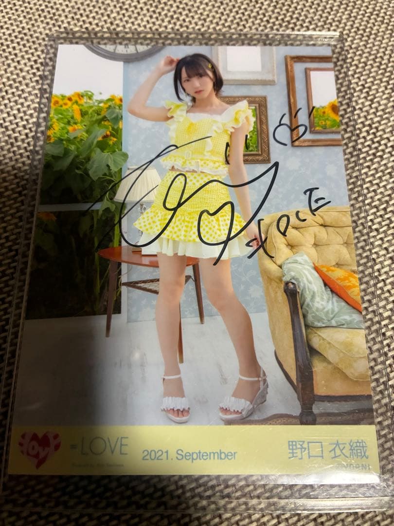 イコラブ 野口衣織 直筆生写真 ウィークエンドシトロン - メルカリ