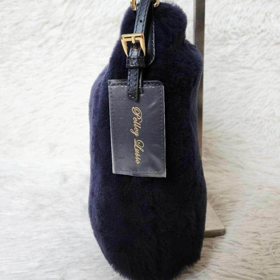 《未使用》PELLEY LUSSO ペレリールッソ ムートン ショルダーバッグa