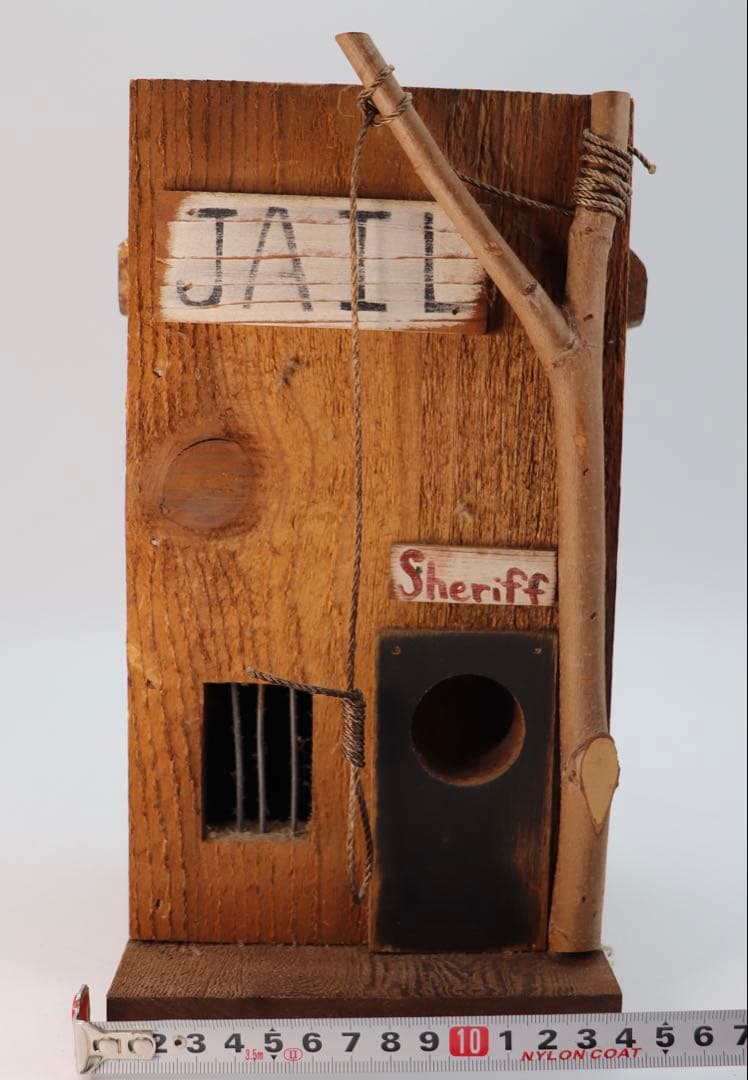 木製刑務所型バードハウス ノアの方舟額 ANGELのカントリードール3点セット