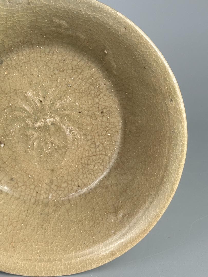 韓国美術 高麗青磁 盤 皿 貫入 伝来品 古物古作 時代 朝鮮半島 李朝 宋