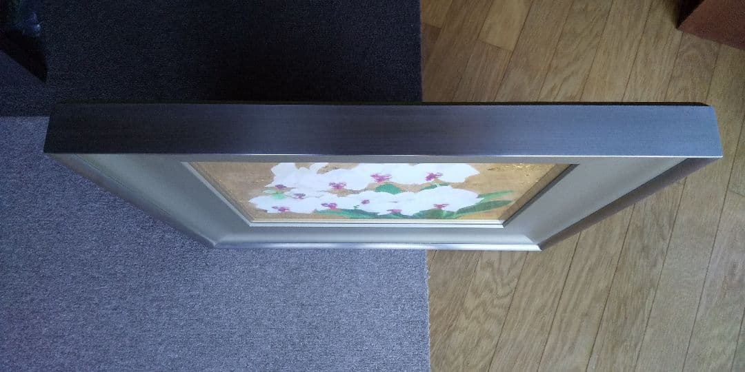 日本画 胡蝶蘭 森脇正人作 F6号 美術品 かわいいラン - メルカリ