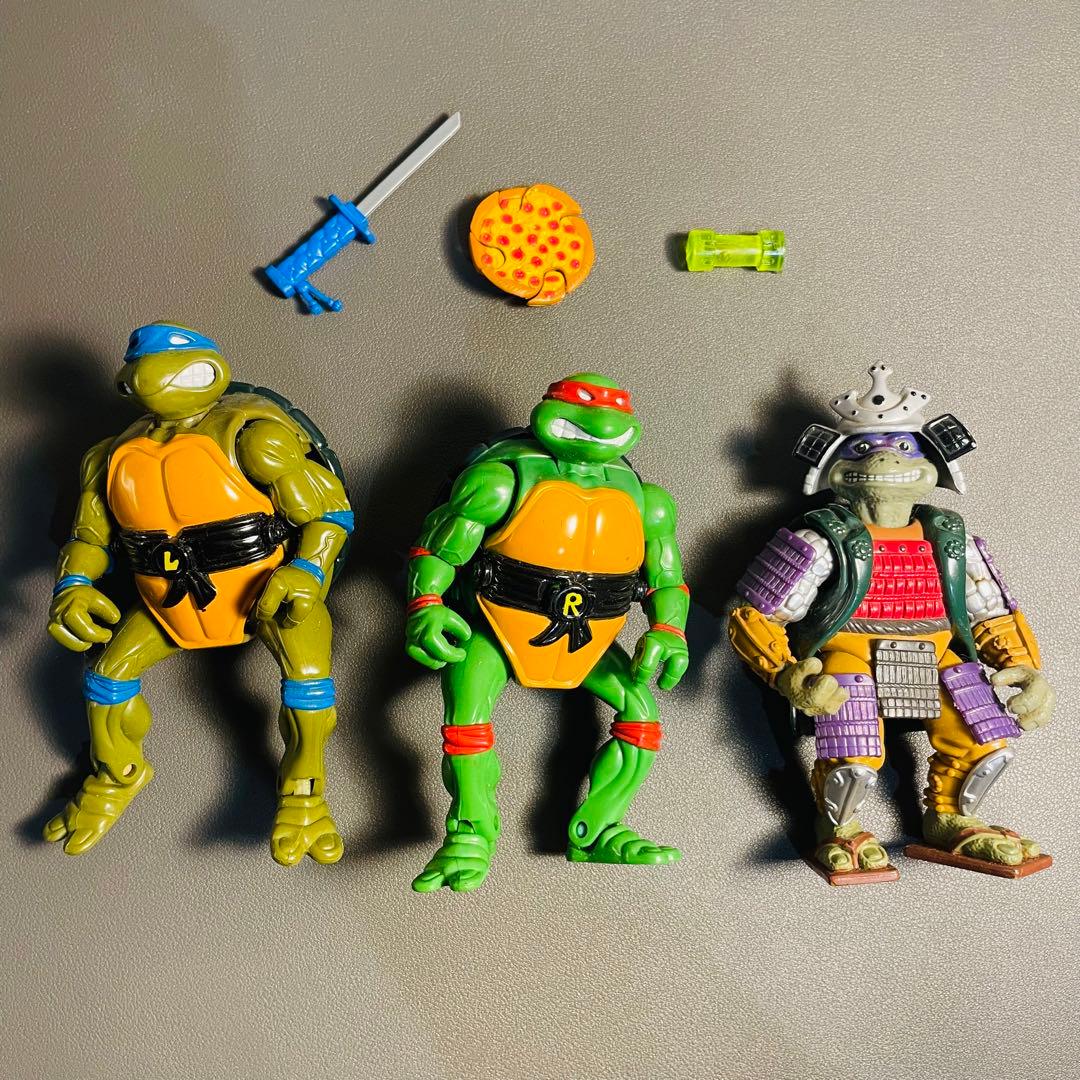 昭和 レトロ 希少 ミュータント タートルズ フィギュア 3体セット