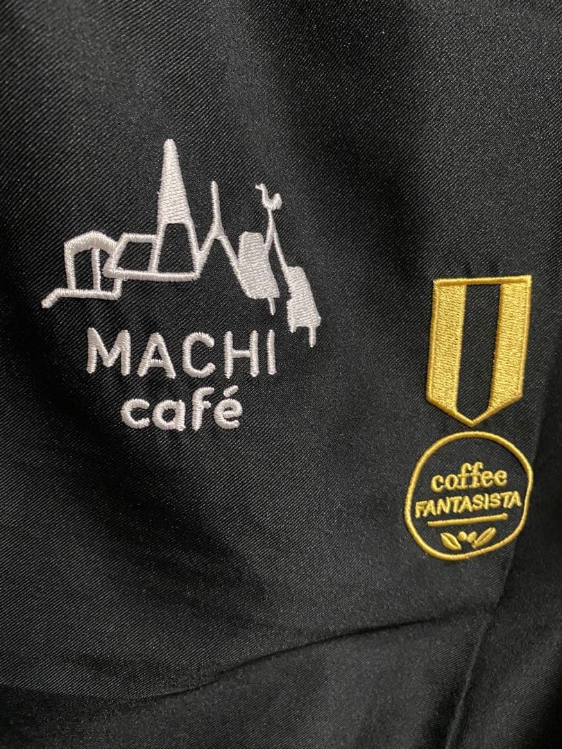 ローソン MACHI café ファンタジスタ エプロン ポロシャツSサイズ 黒