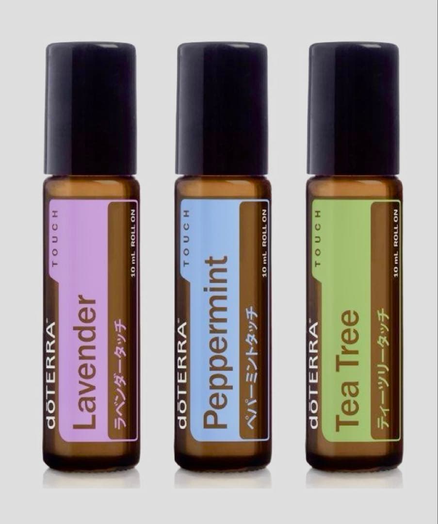 doTERRA タッチトリオ 3本セット　ラベンダー　ペパーミント　ティーツリー 外出先でも手軽にケア！🌿✨ ⁠ ⁠ ドテラのタッチシリーズから、3つの