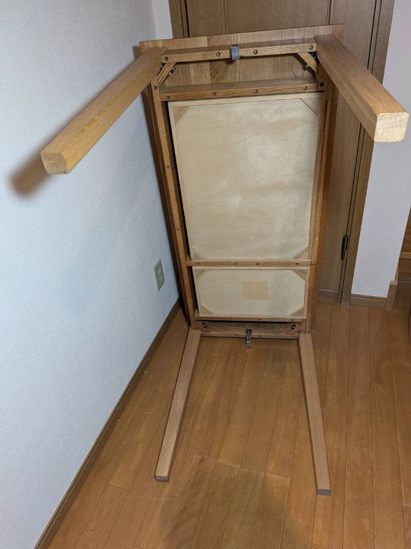 《送料込》無印良品 木製デスク 引出しオーク材 110 事務 学習勉強机テーブル