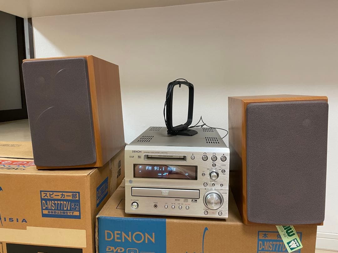 DENON D-MS777DV チューナーアンプ デノン＋スピーカー【ジャンク