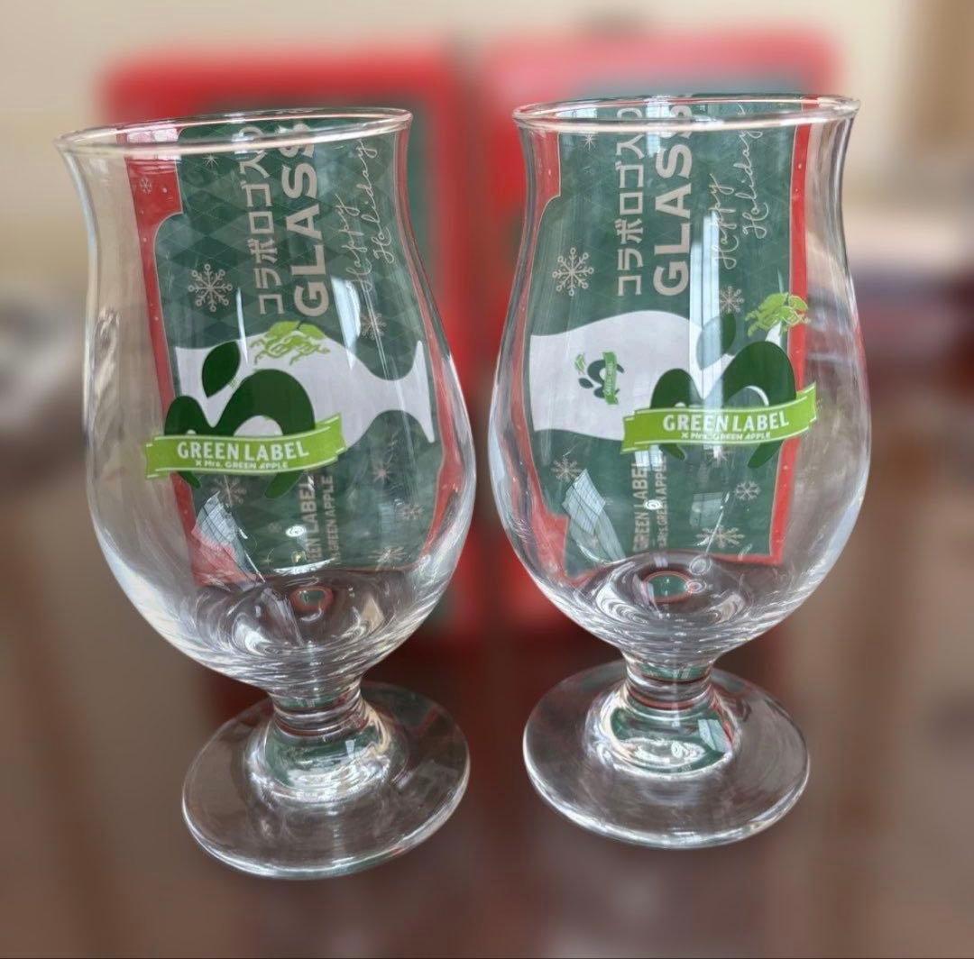 GREEN LABEL × Mrs. Green Apple グラス 2個セット - メルカリ