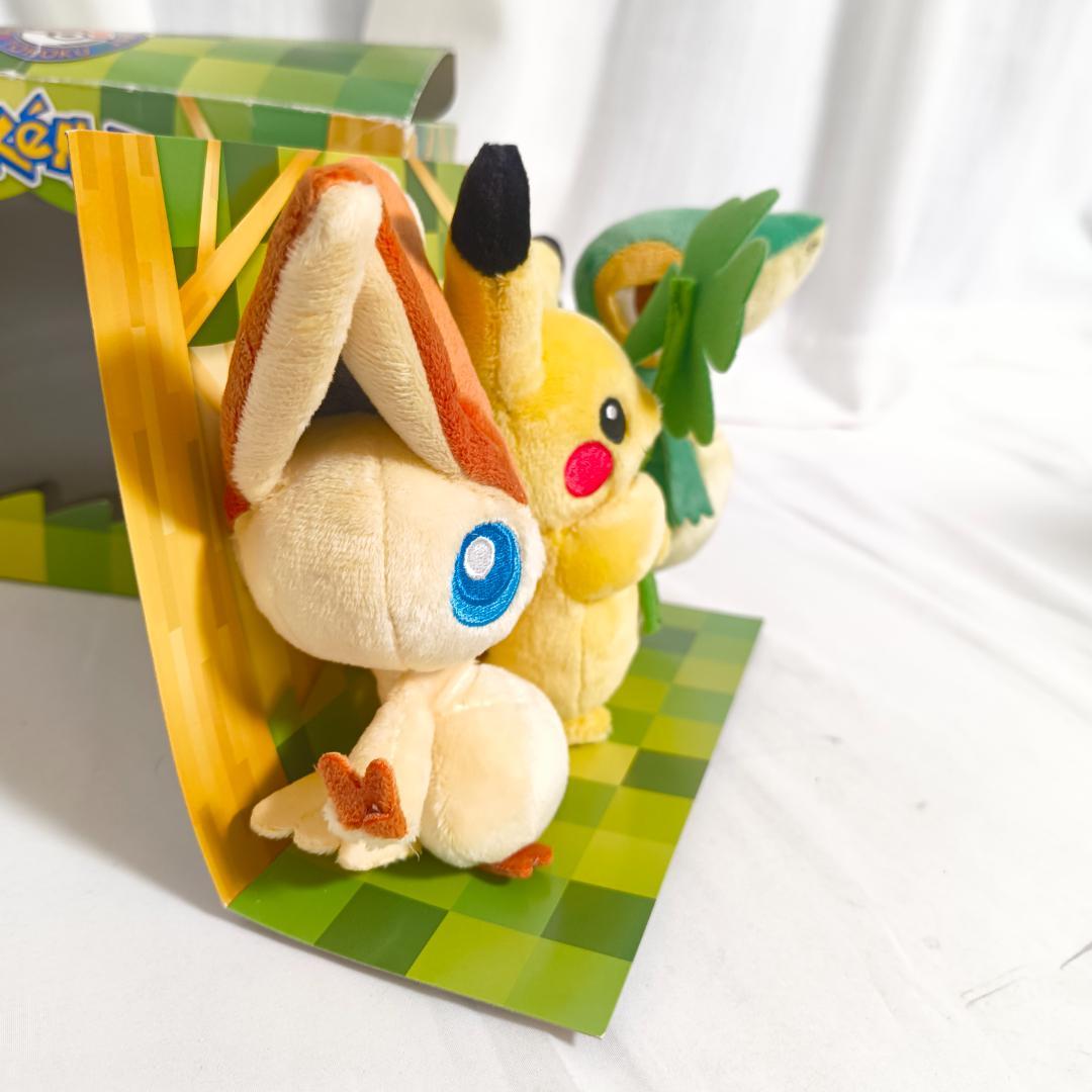 ピカチュウ＆ツタージャ＆ビクティニ ぬいぐるみ ポケモンセンター