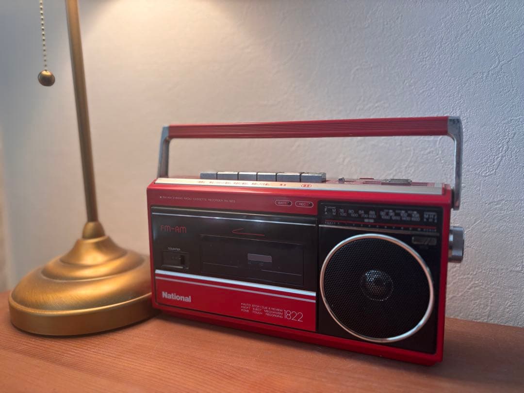 昭和レトロ National RX-1822 ラジカセ カセットプレイヤー実働 - メルカリ