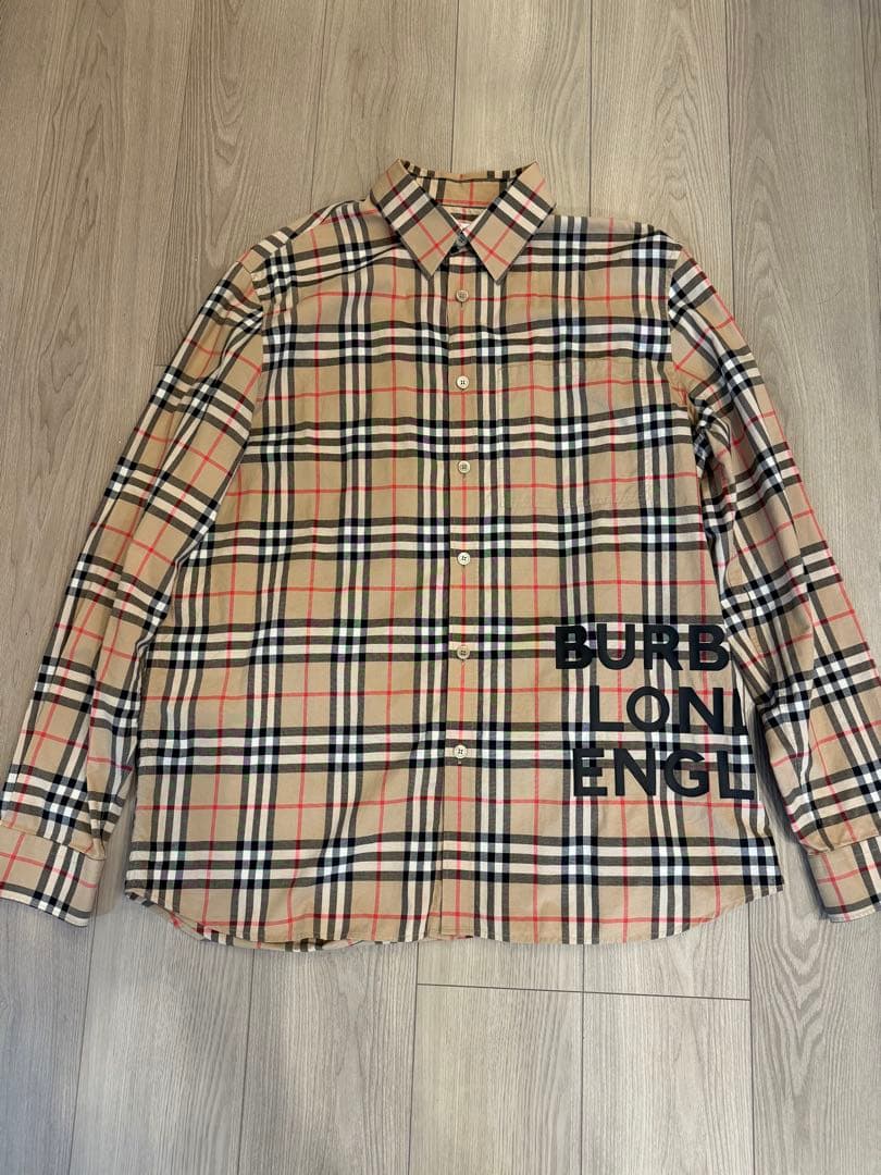 Burberry チェック柄 長袖シャツ