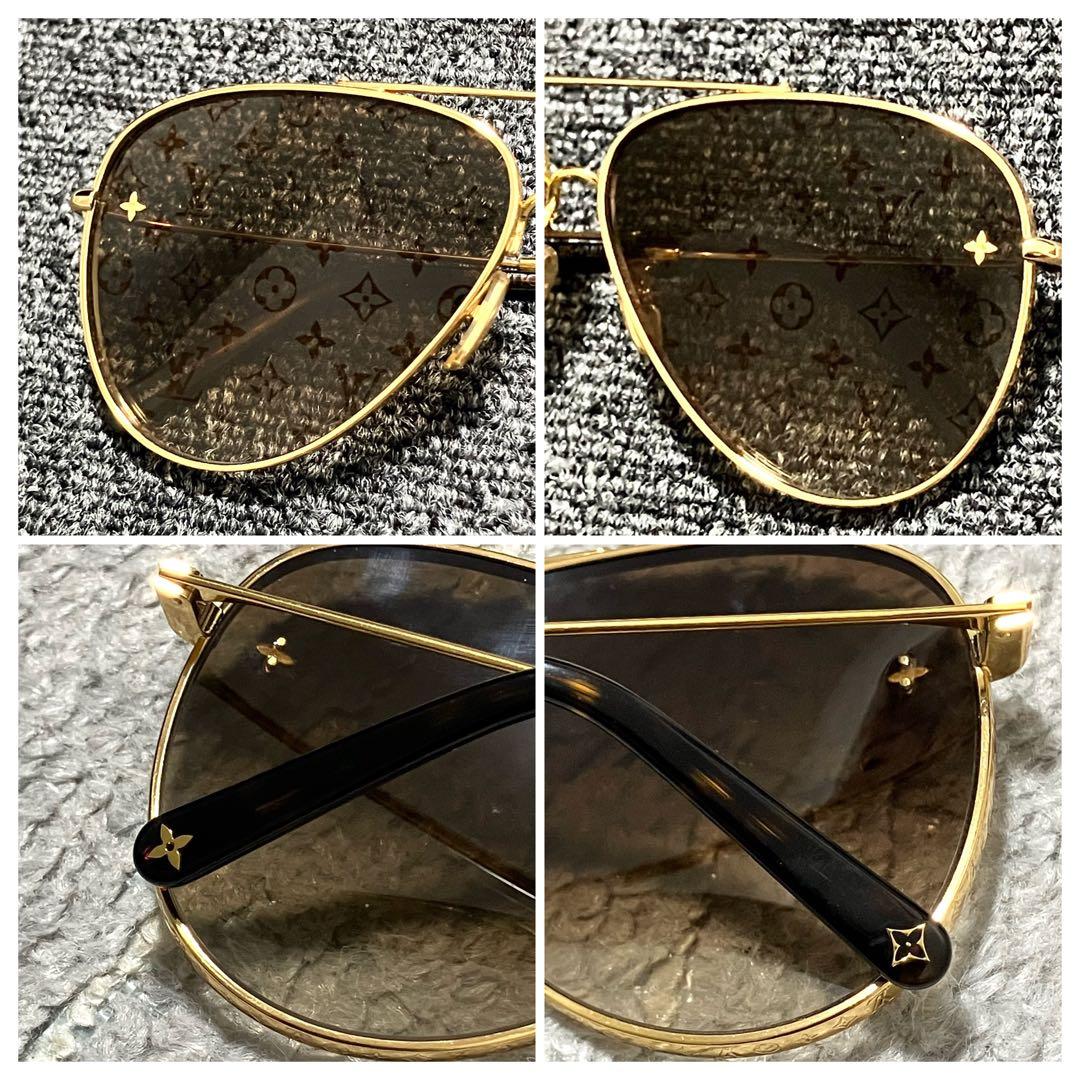 新作完売モデル！ルイヴィトン［サングラス］LVパイロット ダブル